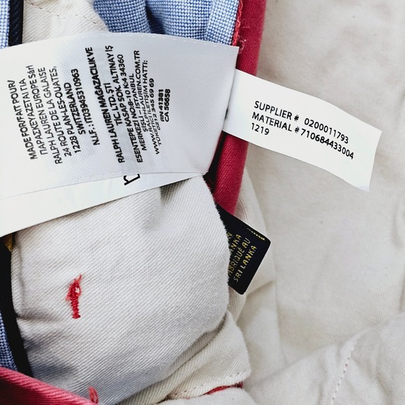 Polo Ralph Lauren Shorts Mens 33W Chino Stretch Classic Red Preppy Coastal Ivy - Picture 10 of 10